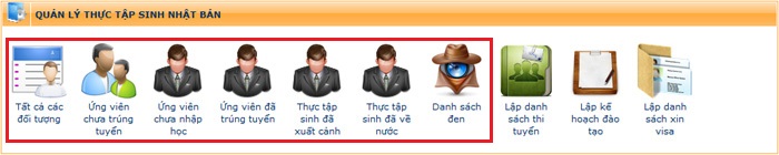 Phần mềm quản lý thực tập sinh, phần mềm quản lý tu nghiệp sinh